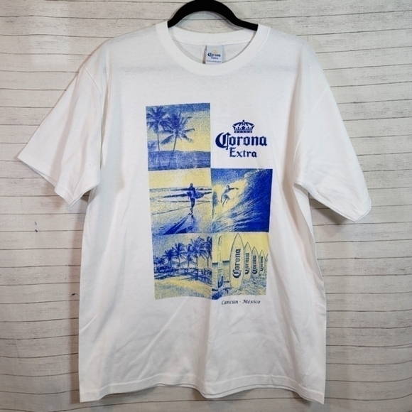 CORONA EXTRA T-SHIRT-AUTHENTIC FROM MEXICO, SZ LARGE - Picture 1 of 10